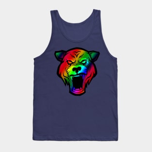 Colorful Fantastic Roaring Tiger Tee Impressive Gift Tank Top